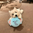 Plush Elephant Squeaky Dog Toy for Chewing & Cuddling