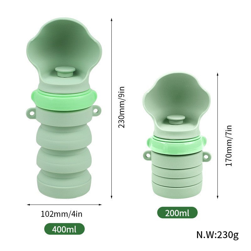 Collapsible Portable Dog Water Bottle with Drinking Cup