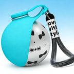 Portable Pet Travel Bowl with Cover & Carry Strap