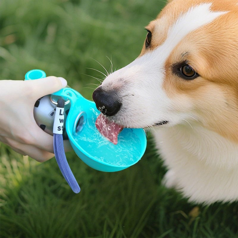 Portable Pet Travel Bowl with Cover & Carry Strap