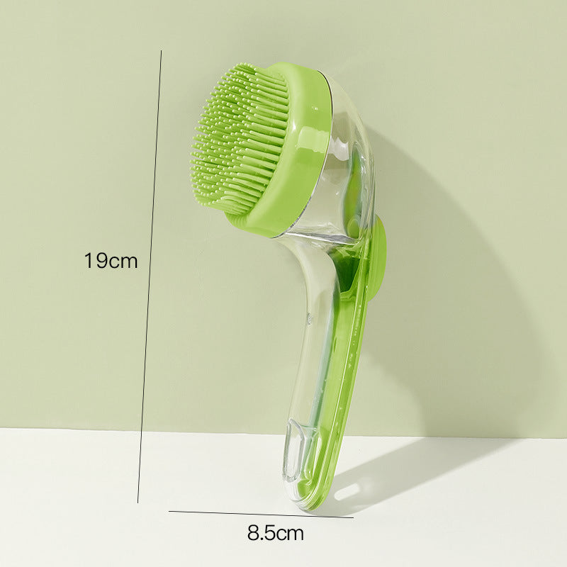 Soft Silicone Pet Bath & Massage Brush for Cats & Dogs