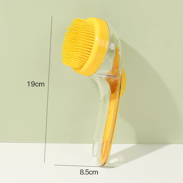 Soft Silicone Pet Bath & Massage Brush for Cats & Dogs