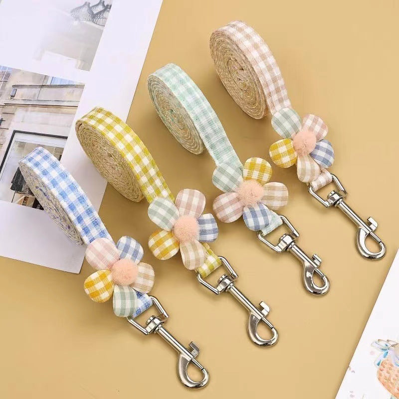 Gingham Bow Pet Harness & Leash Set for Cats & Small Dogs