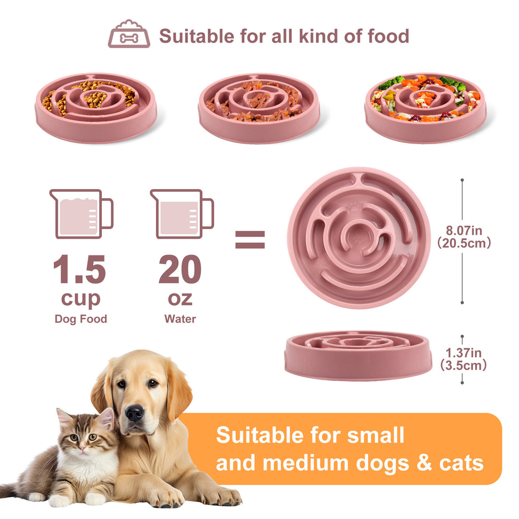 Spiral Maze Slow Feeder Dog Bowl