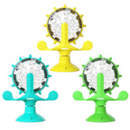 Interactive Cat Treat Dispenser Windmill Toy