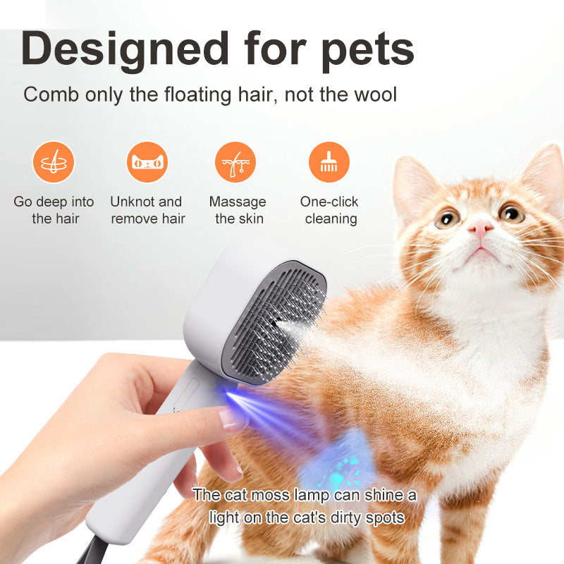 Rechargeable Mist Grooming Brush for Cats & Dogs