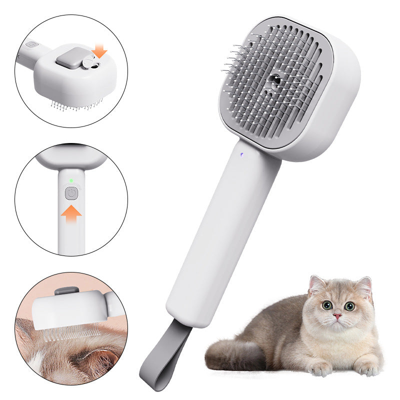 Rechargeable Mist Grooming Brush for Cats & Dogs